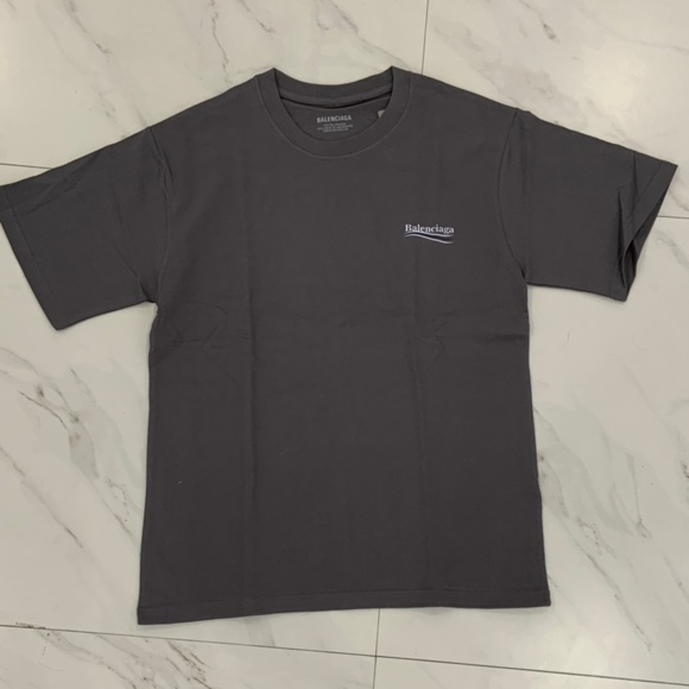 Balenciaga Grey T-Shirt Classic Logo T-Shirt Men’s size Medium